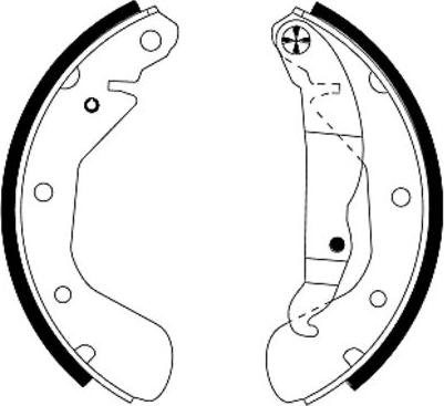 Mintex MFR332 - Drum Brake Shoe Set car-mod.net