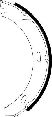 Mintex MFR255 - Brake Shoe Set, parking brake car-mod.net