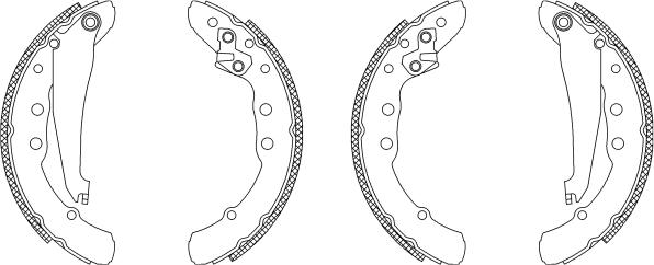 Mintex MSK285 - Drum Brake Shoe Set car-mod.net