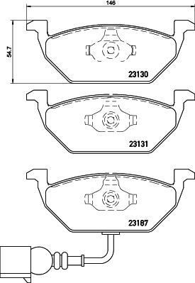 MINTEX Racing MDB2040FR - Brake Pad Set, disc brake car-mod.net