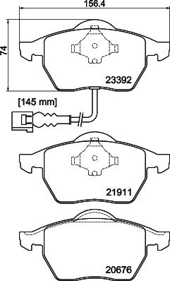 MINTEX Racing MDB2041FR - Brake Pad Set, disc brake car-mod.net