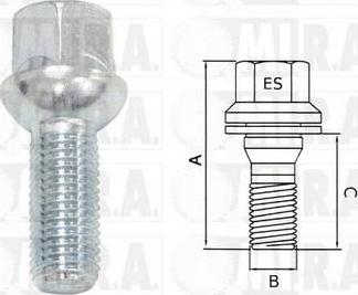 MI.R.A. 29/1691 - Wheel Bolt car-mod.net