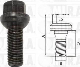 MI.R.A. 29/1692 - Wheel Bolt car-mod.net