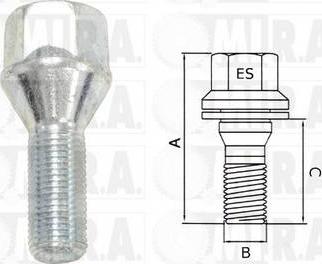 MI.R.A. 29/1687 - Stud, wheel hub car-mod.net