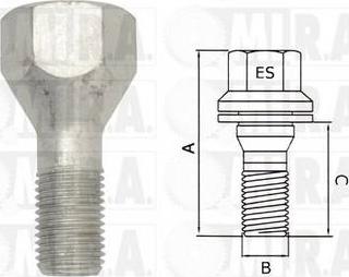 MI.R.A. 29/1731 - Wheel Bolt car-mod.net