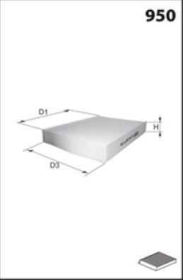 MISFAT HB535CA - Filter, interior air car-mod.net