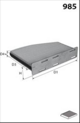 MISFAT HB166CA - Filter, interior air car-mod.net