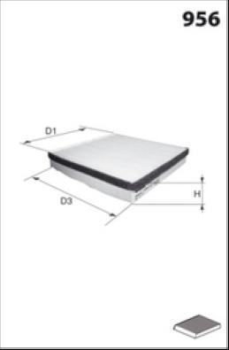MISFAT HB144C - Filter, interior air car-mod.net