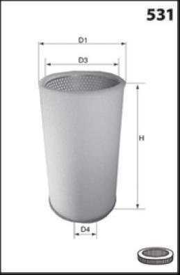MISFAT R621 - Engine Air Filter car-mod.net