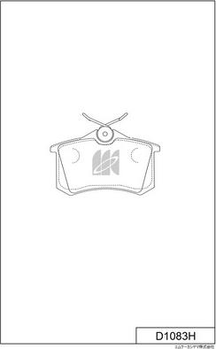 MK Kashiyama D1083H - Brake Pad Set, disc brake car-mod.net