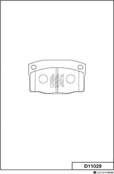 MK Kashiyama D11029 - Brake Pad Set, disc brake car-mod.net