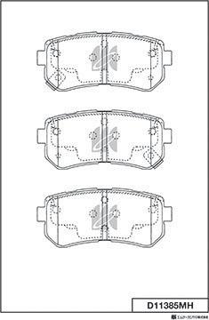 Automotor France ABP5819 - Brake Pad Set, disc brake car-mod.net