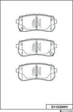MK Kashiyama D11239MH - Brake Pad Set, disc brake car-mod.net