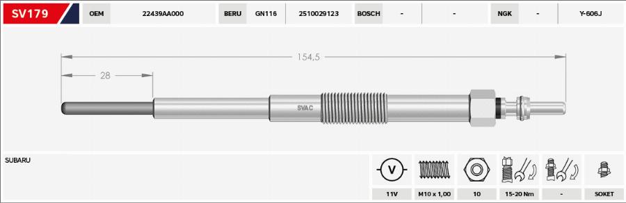 MOBILVERDE 50607354 - Glow Plug car-mod.net