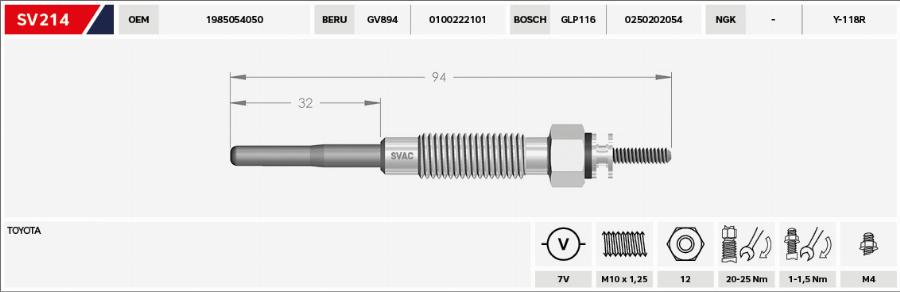 MOBILVERDE 50607387 - Glow Plug car-mod.net