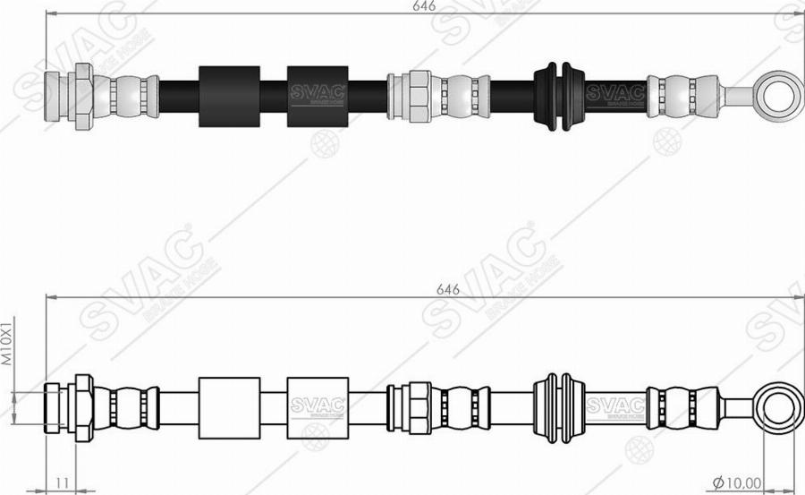 MOBILVERDE 50304956 - Brake Hose car-mod.net