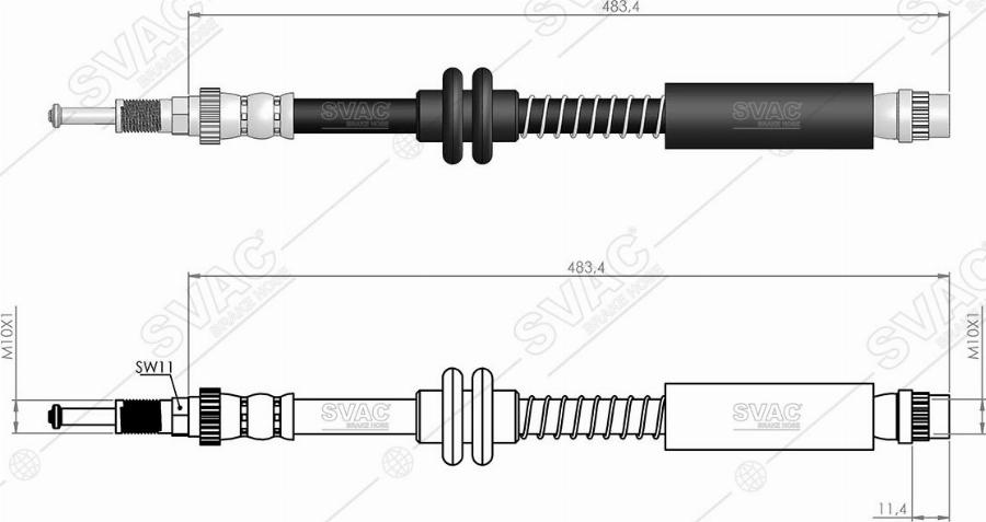 MOBILVERDE 50304927 - Brake Hose car-mod.net