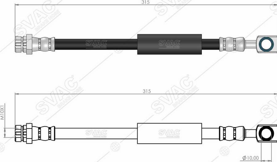 MOBILVERDE 50304409 - Brake Hose car-mod.net