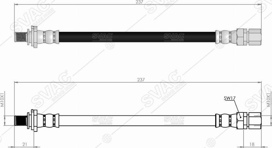 MOBILVERDE 50304573 - Brake Hose car-mod.net