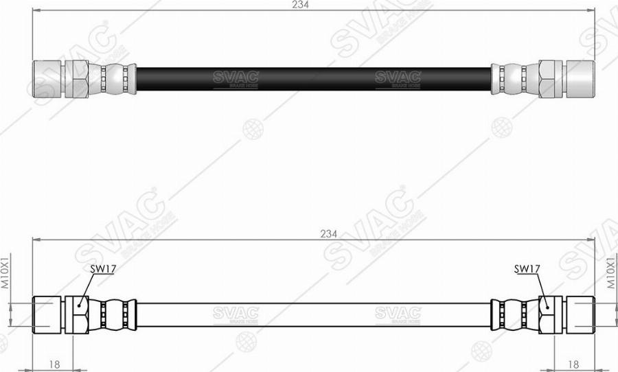 MOBILVERDE 50304656 - Brake Hose car-mod.net