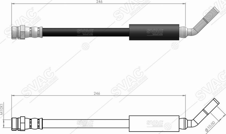 MOBILVERDE 50304345 - Brake Hose car-mod.net
