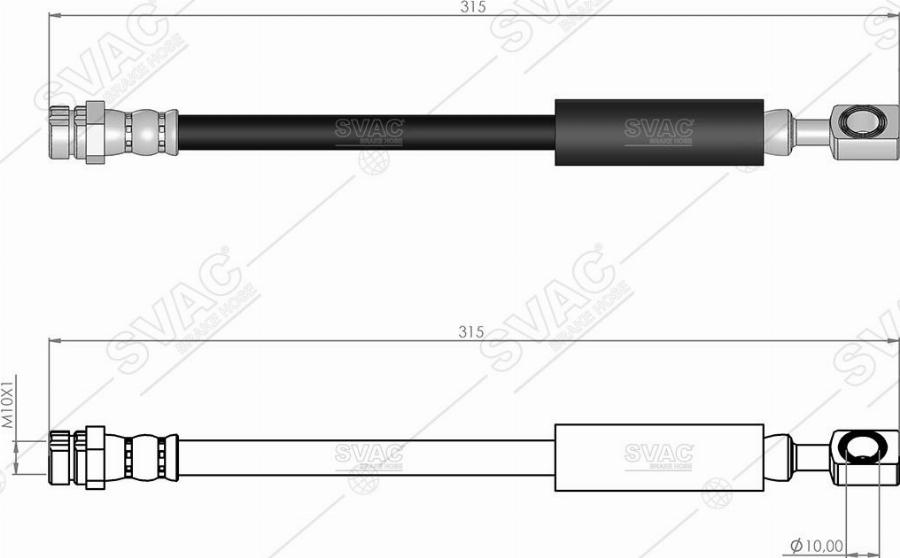 MOBILVERDE 50304346 - Brake Hose car-mod.net