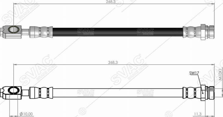 MOBILVERDE 50304341 - Brake Hose car-mod.net