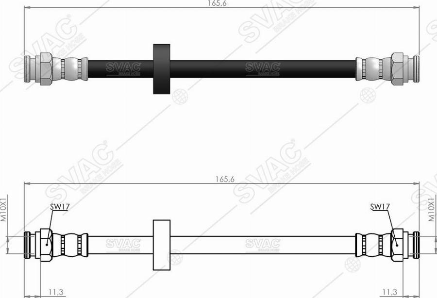 MOBILVERDE 50304348 - Brake Hose car-mod.net