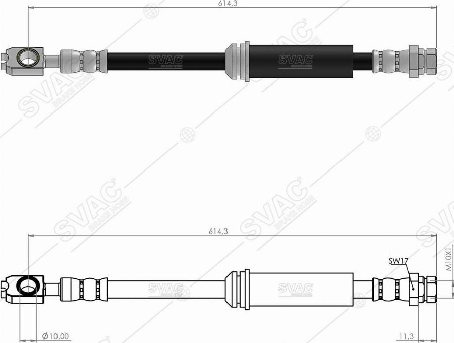 MOBILVERDE 50304301 - Brake Hose car-mod.net