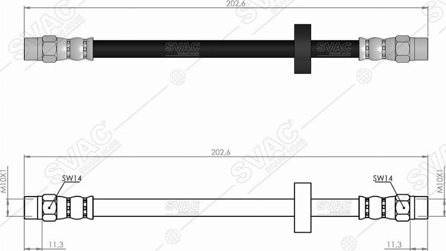 MOBILVERDE 50304299 - Brake Hose car-mod.net