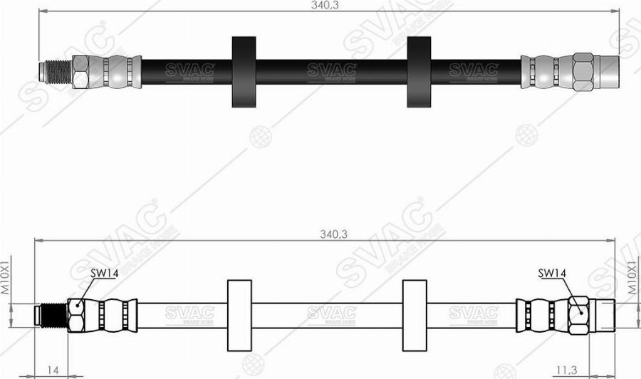 MOBILVERDE 50304255 - Brake Hose car-mod.net