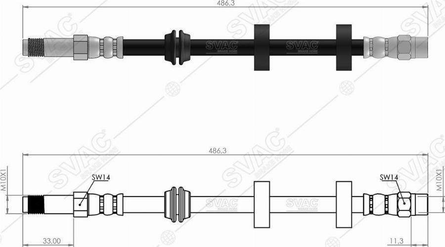 MOBILVERDE 50304269 - Brake Hose car-mod.net
