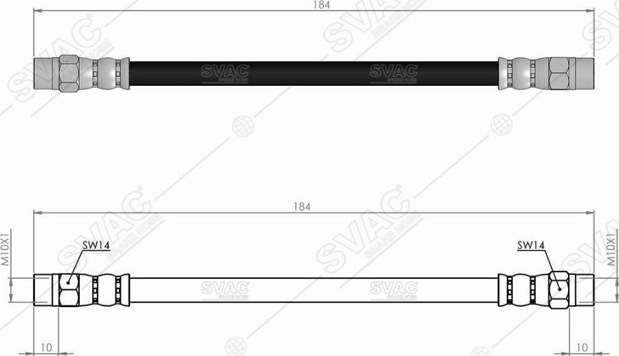 MOBILVERDE 50304266 - Brake Hose car-mod.net