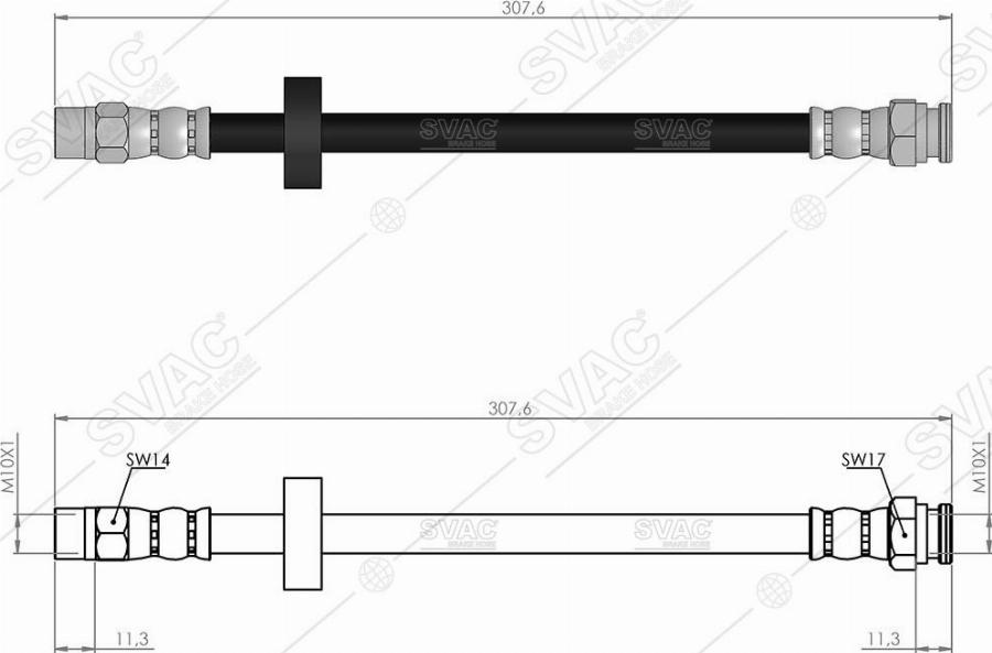 MOBILVERDE 50304267 - Brake Hose car-mod.net