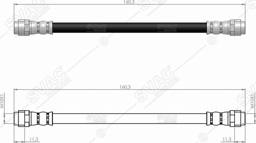 MOBILVERDE 50304276 - Brake Hose car-mod.net