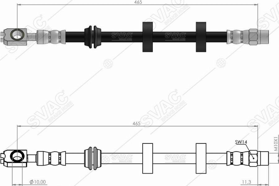 MOBILVERDE 50304270 - Brake Hose car-mod.net