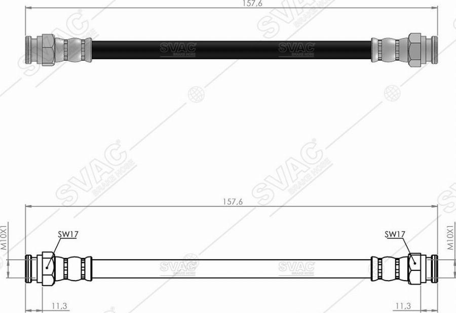 MOBILVERDE 50304271 - Brake Hose car-mod.net