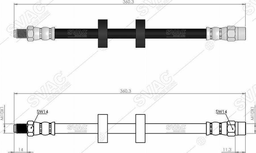MOBILVERDE 50305947 - Brake Hose car-mod.net