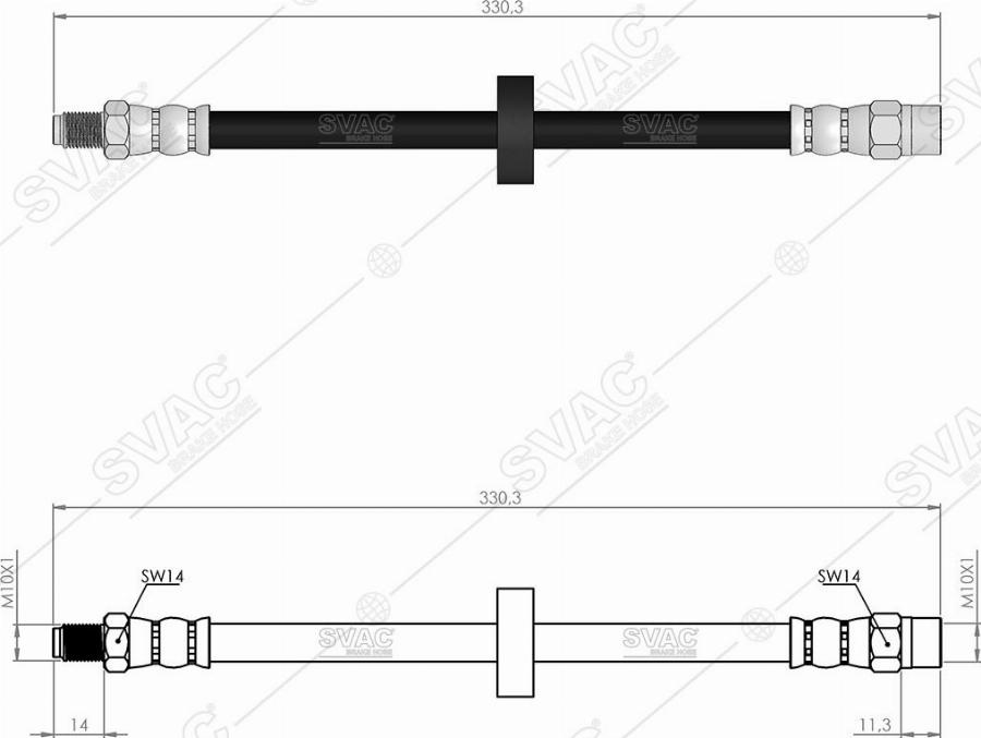 MOBILVERDE 50305955 - Brake Hose car-mod.net