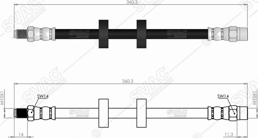 MOBILVERDE 50305937 - Brake Hose car-mod.net