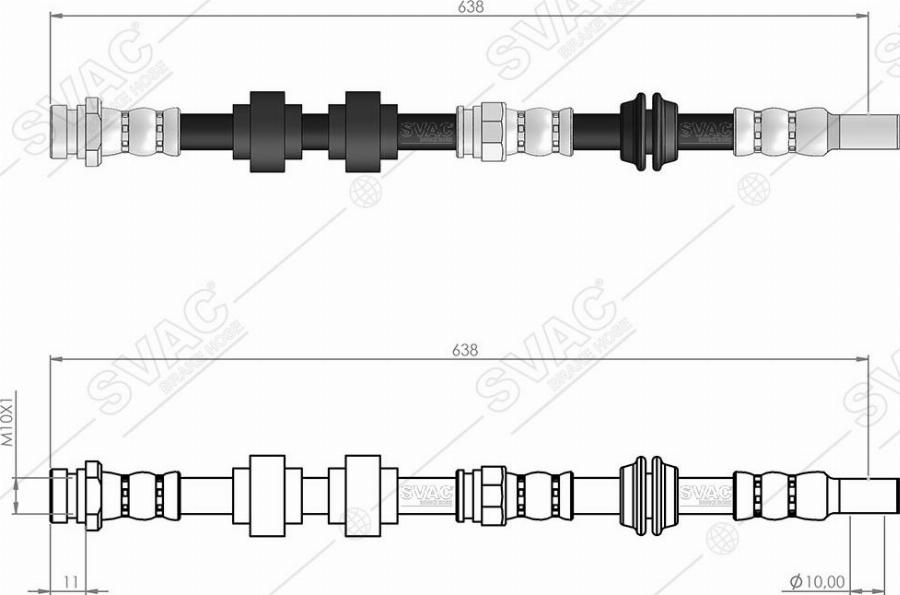 MOBILVERDE 50305102 - Brake Hose car-mod.net