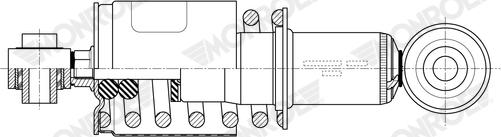 MONROE CB0286 - Shock Absorber, cab suspension car-mod.net