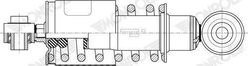 MONROE CB0288 - Shock Absorber, cab suspension car-mod.net