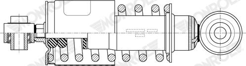 MONROE CB0287 - Shock Absorber, cab suspension car-mod.net