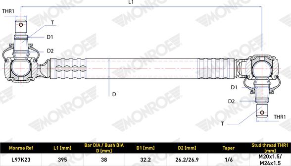 MONROE L97K23 - Rod / Strut, stabiliser car-mod.net