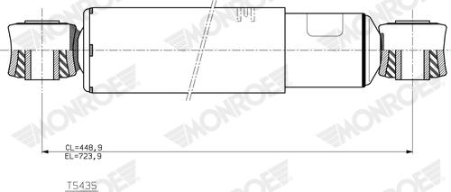 MONROE T5435 - Shock Absorber car-mod.net