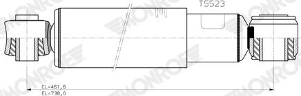 MONROE T5523 - Shock Absorber car-mod.net