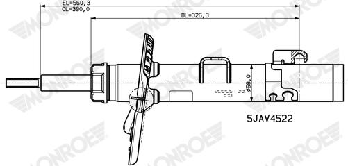 MONROE V4522 - Shock Absorber car-mod.net