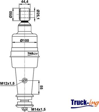 Montcada 0194045 - Shock Absorber, cab suspension car-mod.net