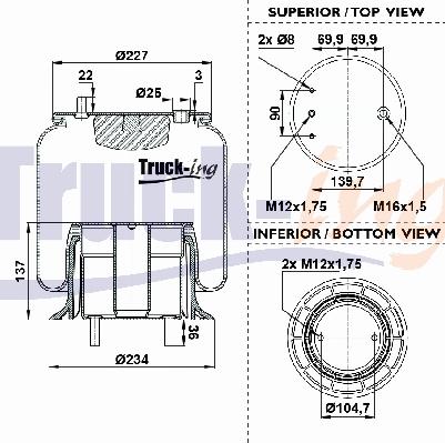 Montcada 0293488 - Bellow, air suspension car-mod.net